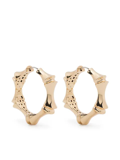 Eddie Borgo LARGE BAMBU HOOP EARRINGS