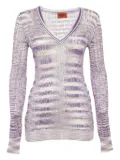 Missoni Pre-Owned open-knit top - Purple