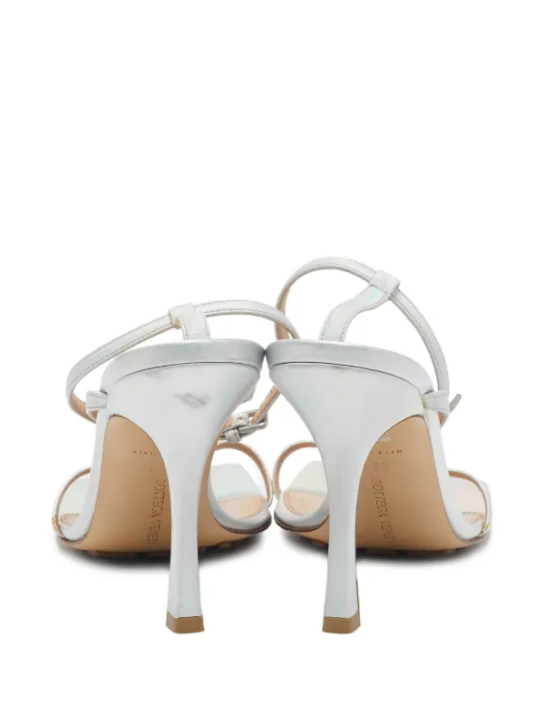 Bottega Veneta Pre-Owned 2024 Patent Leather square-toe Sandals