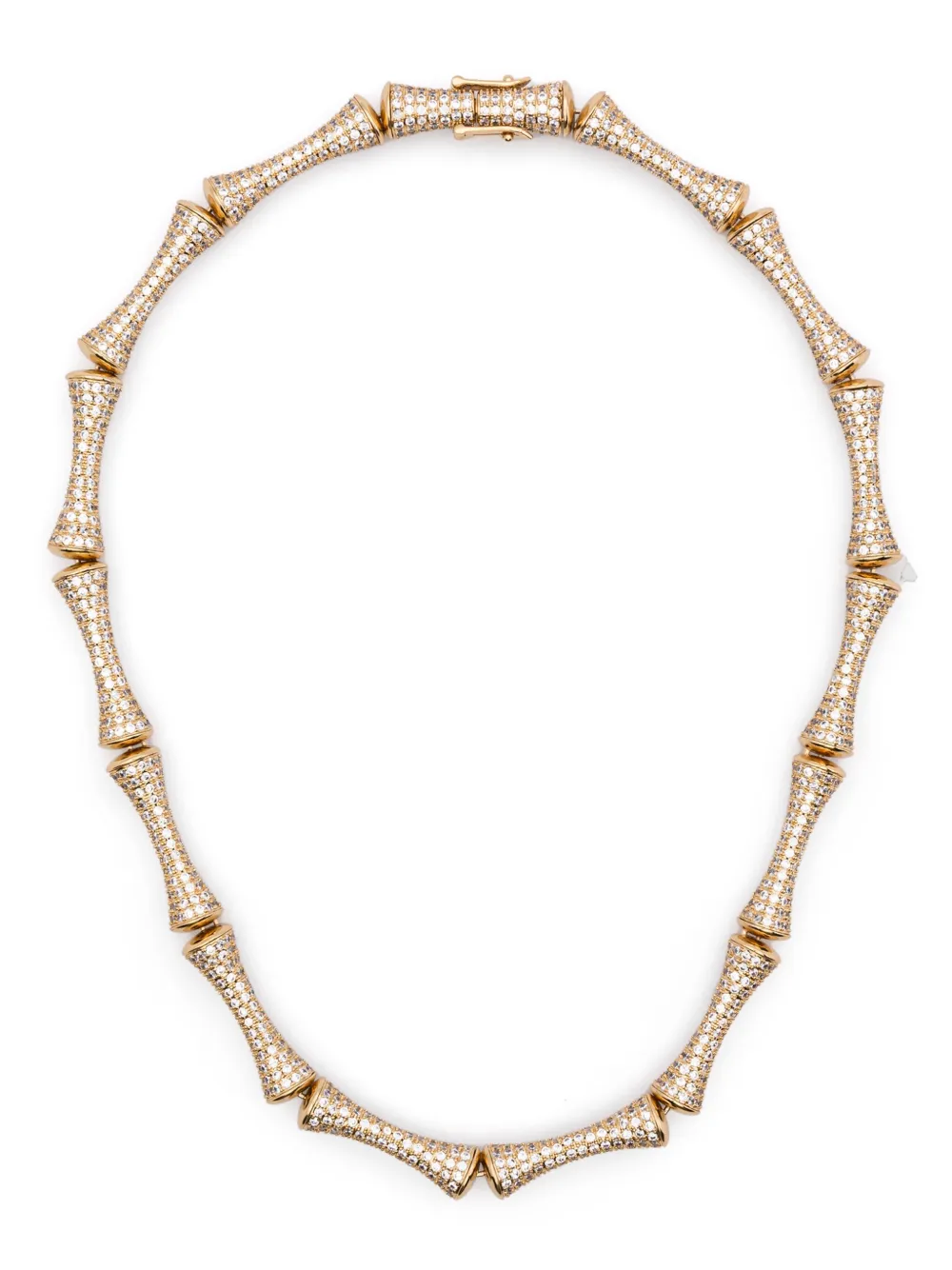 Eddie Borgo Pavé Bambu necklace - ゴールドトーン Eddie Borgo Pavé Bambu necklace - ゴールドトーン