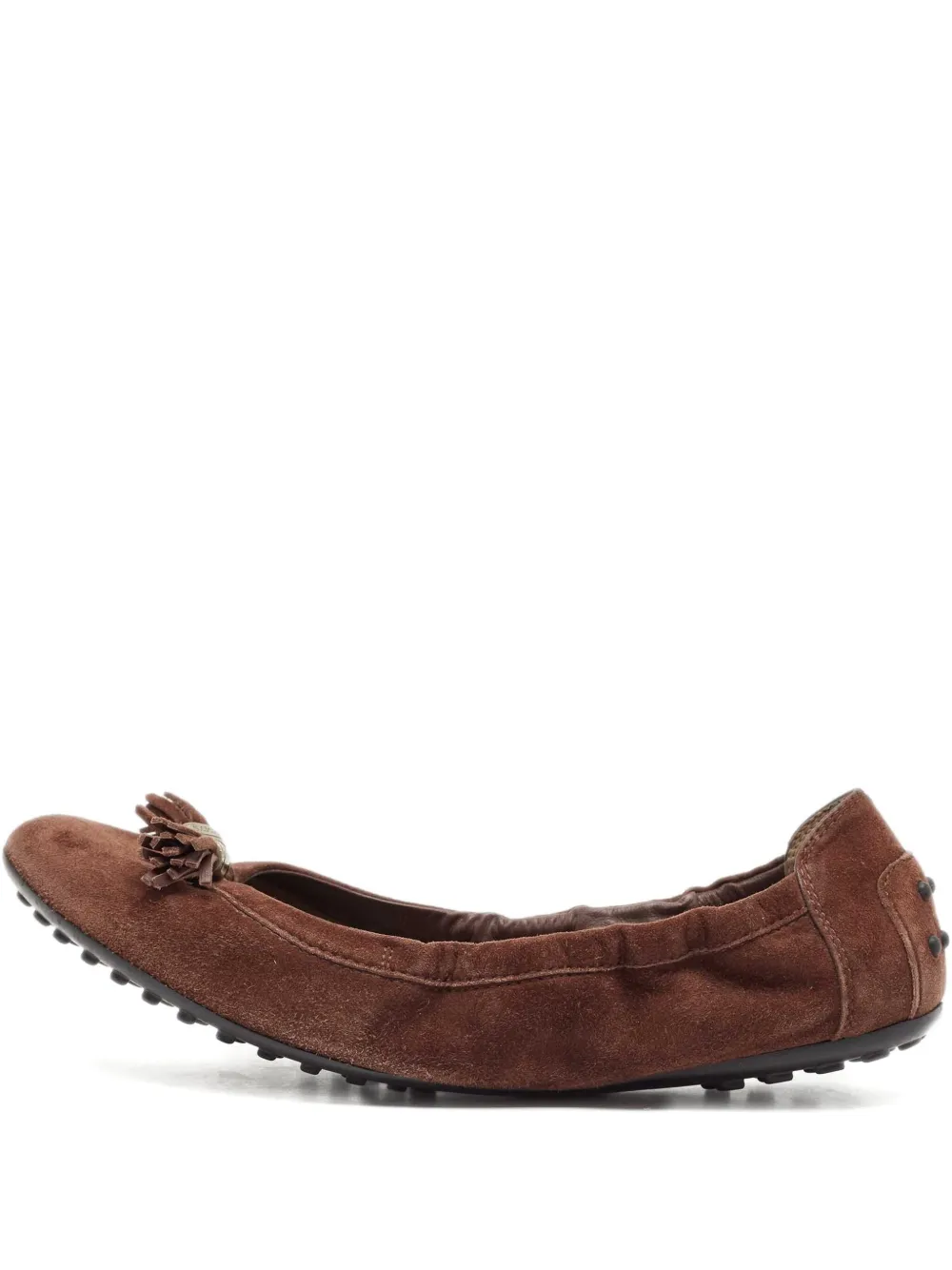 Tod's Vintage プレオウンド タッセル フラットシューズ - ブラウン Tod's Vintage プレオウンド タッセル フラットシューズ - ブラウン