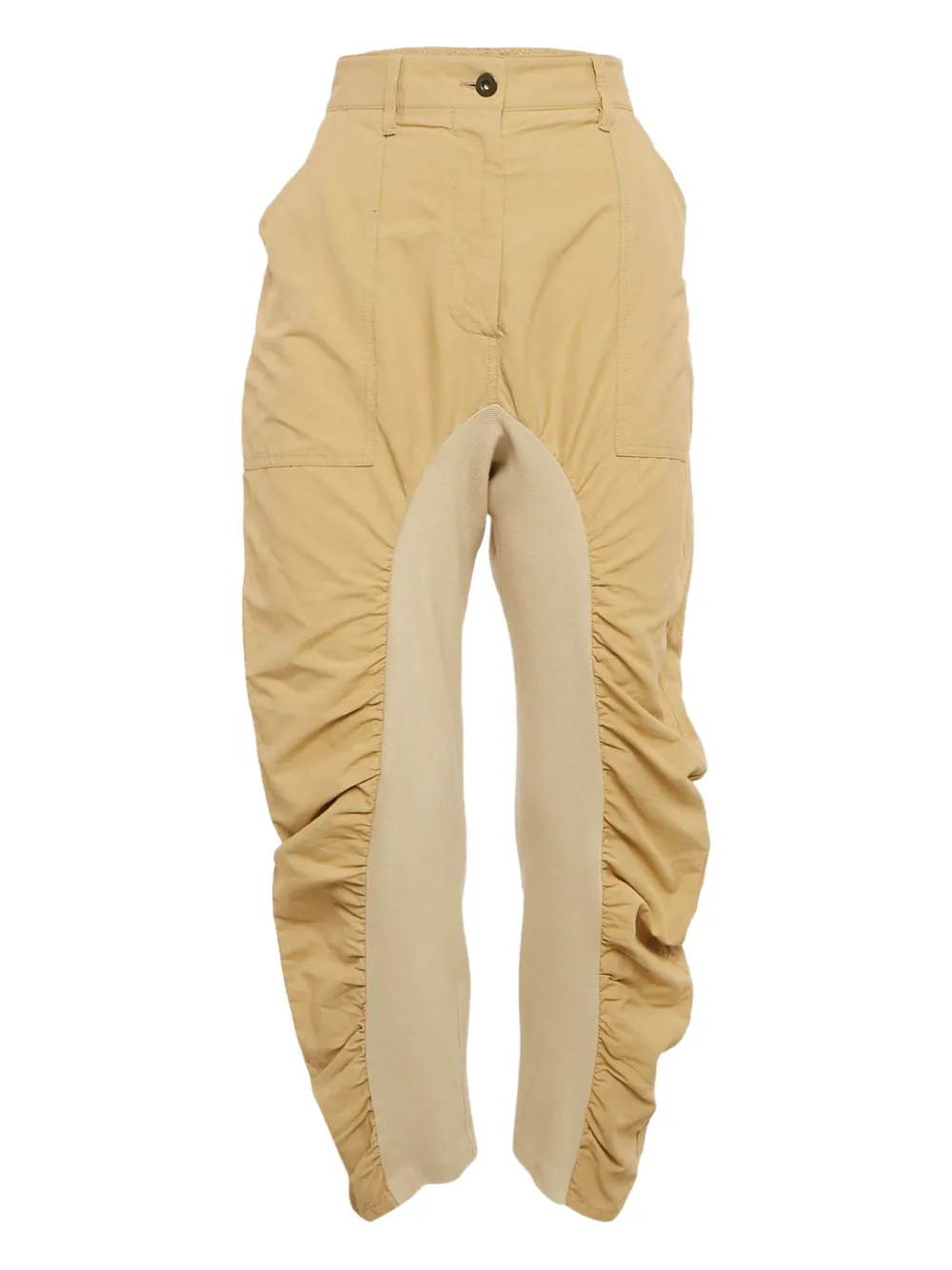Stella McCartney Pre-Owned Tina pleated panel trousers | Yellow | Image 1