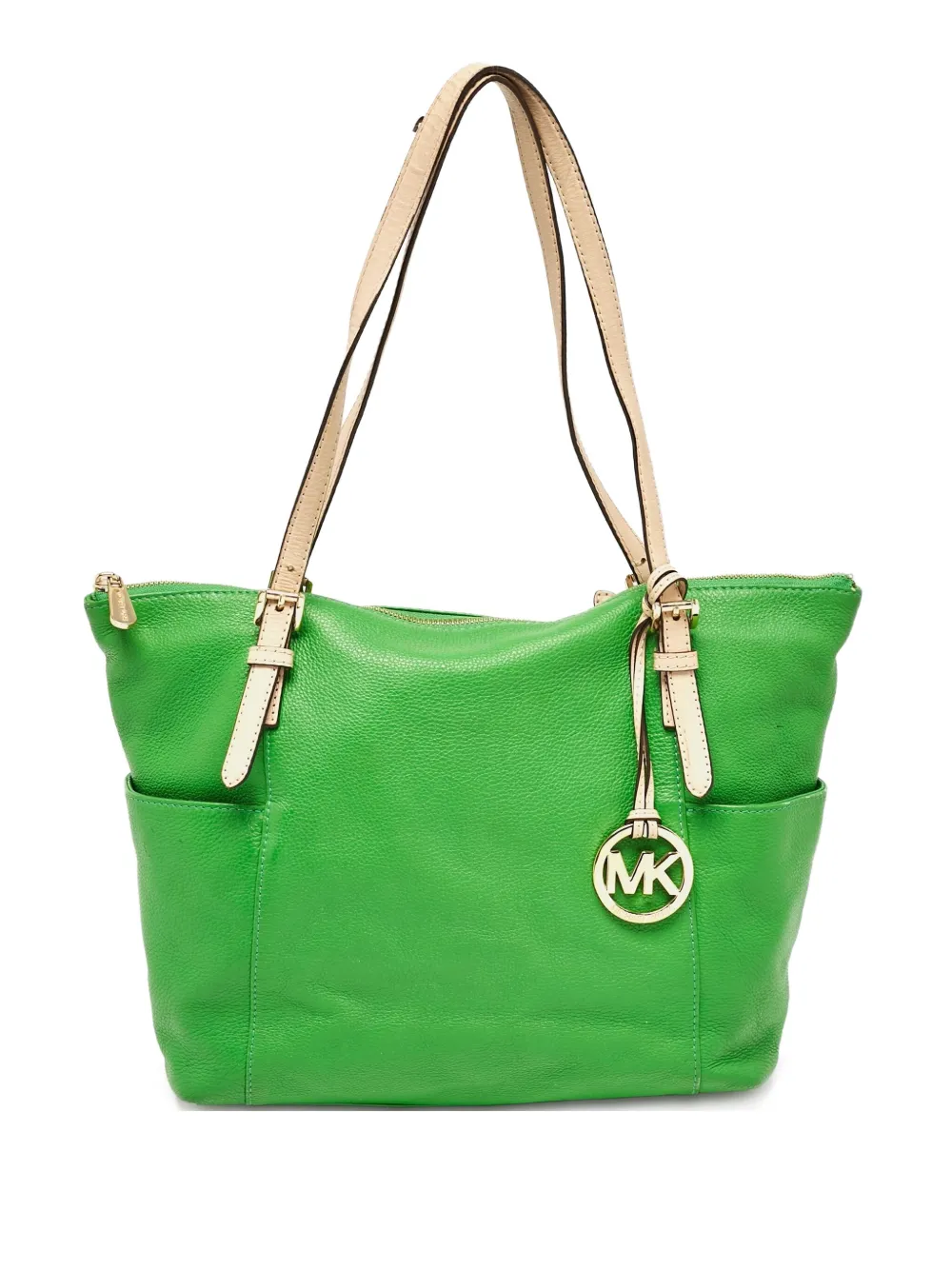 Michael Kors Vintage プレオウンド レザー ショルダーバッグ - グリーン Michael Kors Vintage プレオウンド レザー ショルダーバッグ - グリーン