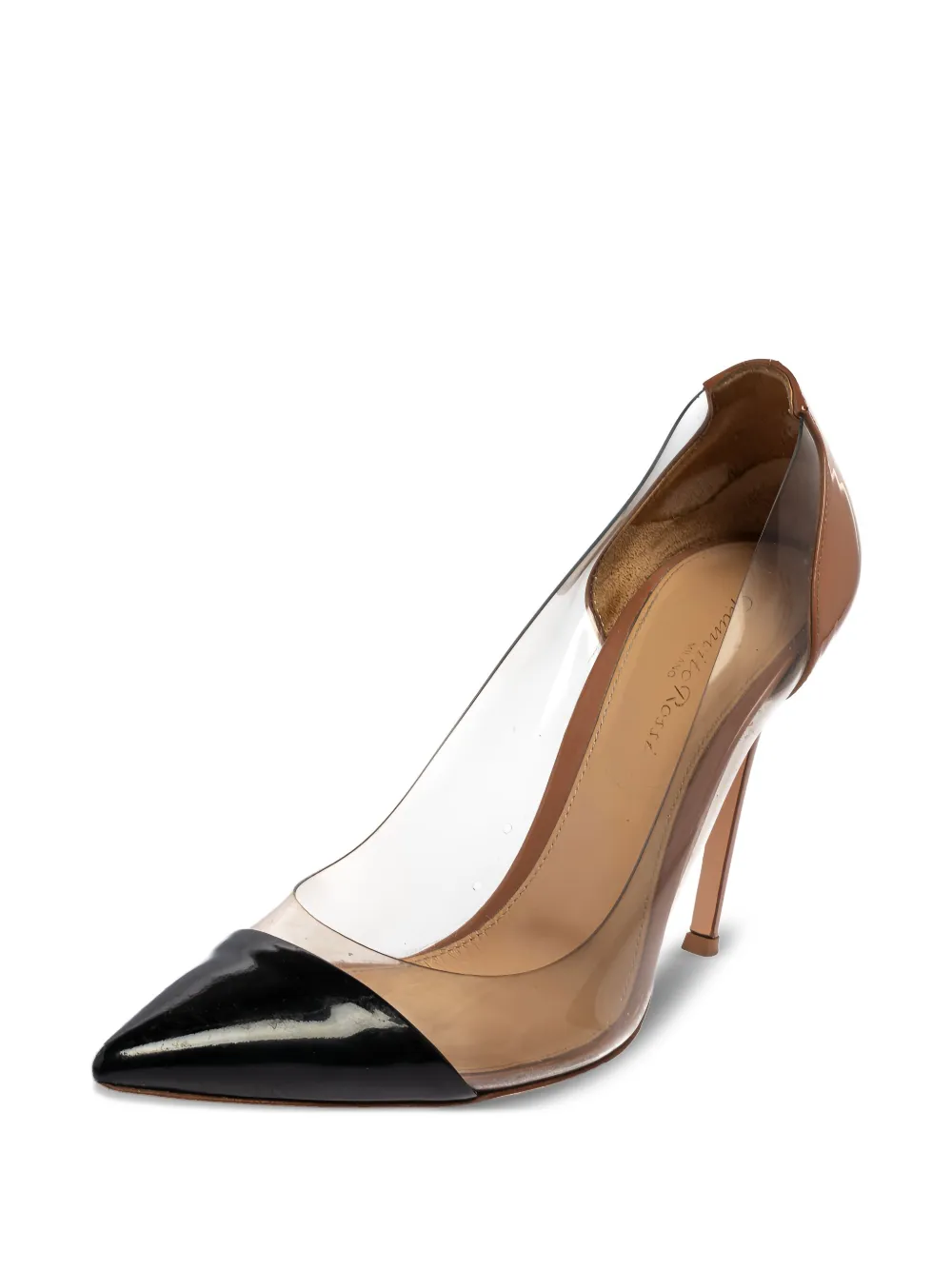 Gianvito Rossi 110 mm Plexi pumps - Beige