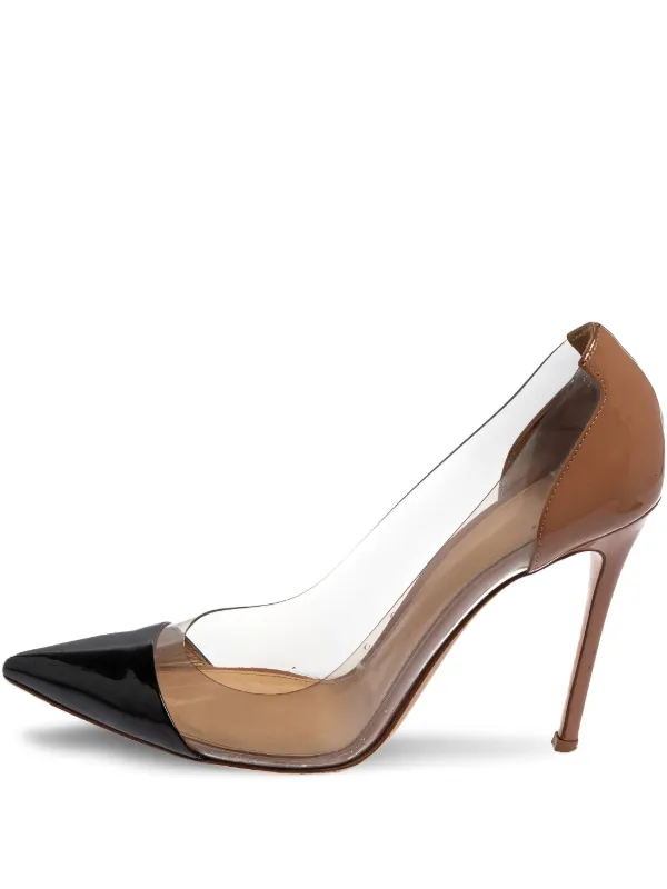 Gianvito Rossi 110mm Plexi Pumps Neutrals FARFETCH IN
