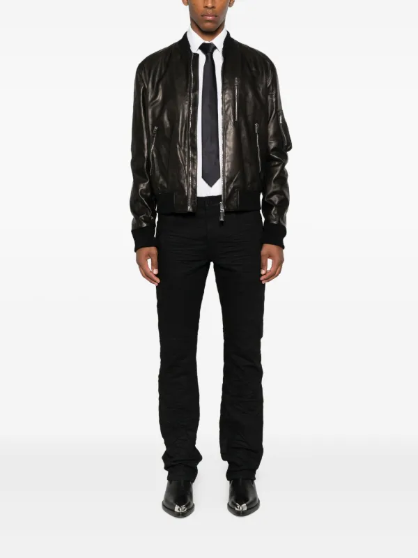 美品 ほぼ未使用 GIVENCHY レザー ジャケット 38 黒 フリンジ付き 美品 ほぼ未使用 GIVENCHY レザー ジャケット 38 黒 フリンジ付き