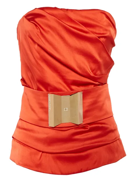 Elisabetta Franchi pre-owned draped strapless top