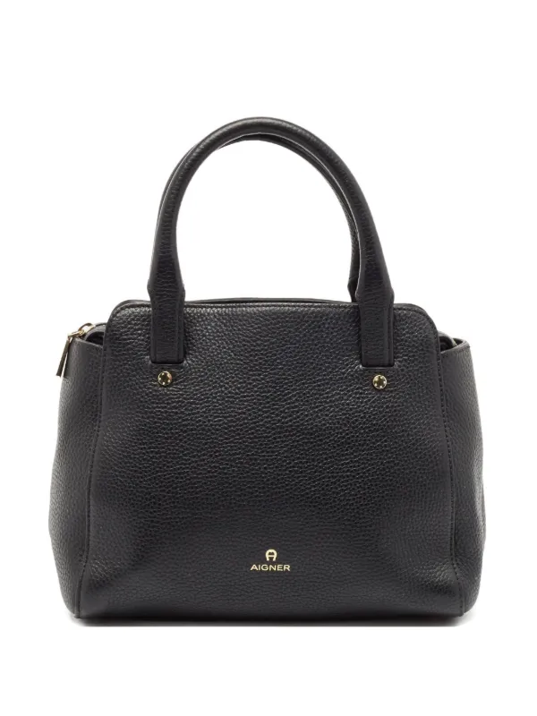 Aigner Vintage 2024 レザーハンドバッグ | ブラック | FARFETCH JP