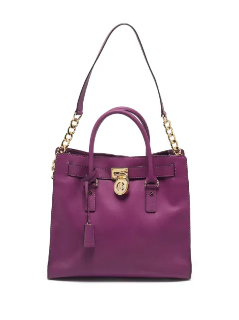 Michael Kors Vintage Pre-owned leather Lock tote bag