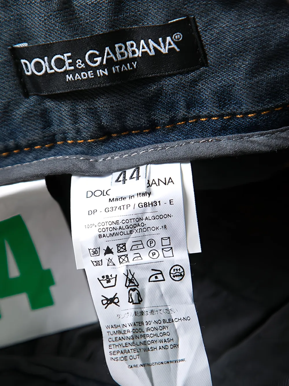 Pre-owned Dolce & Gabbana 2024 Distressed-effect Jeans In Blue