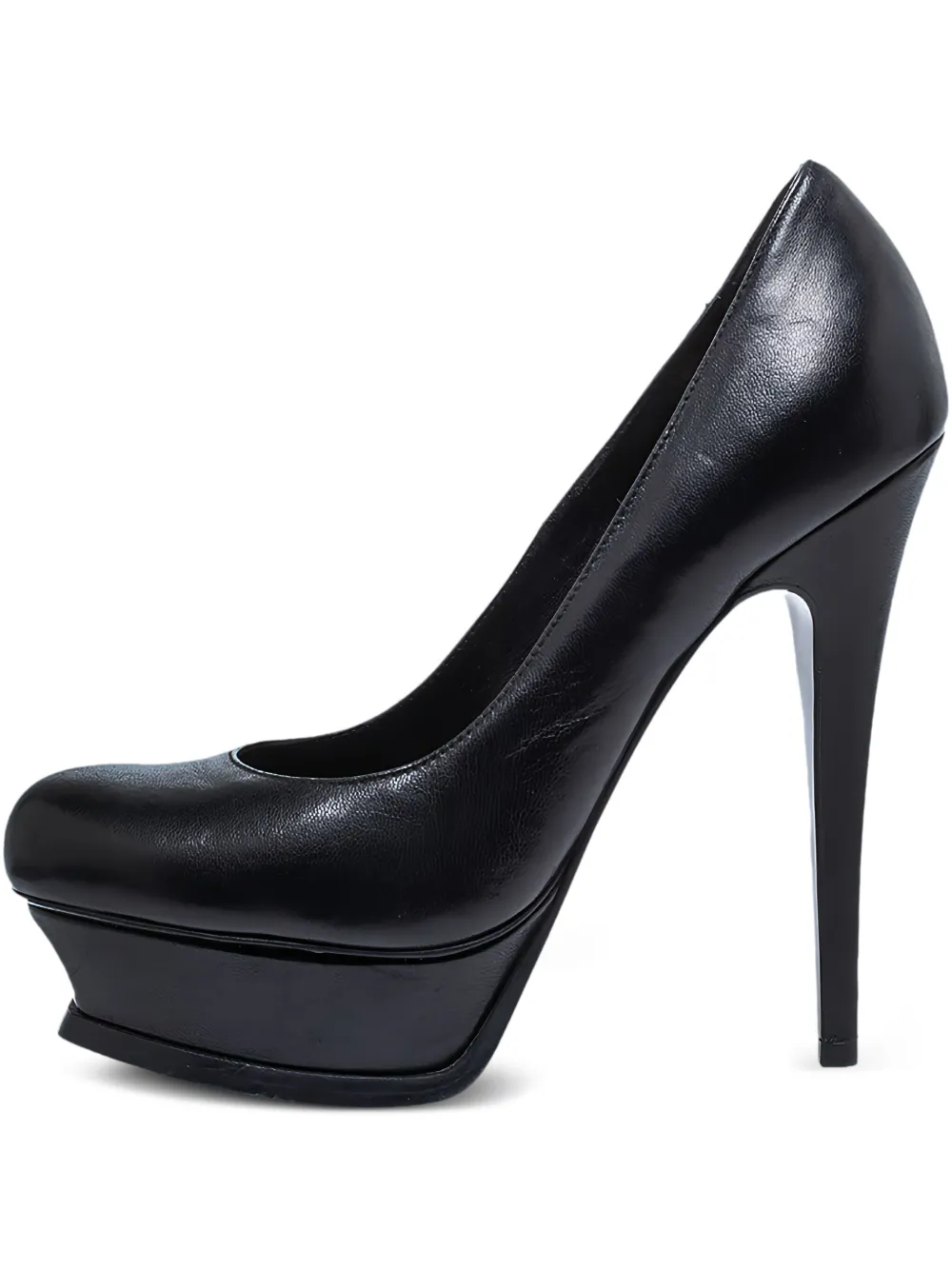 135mm Tribute platform leather pumps