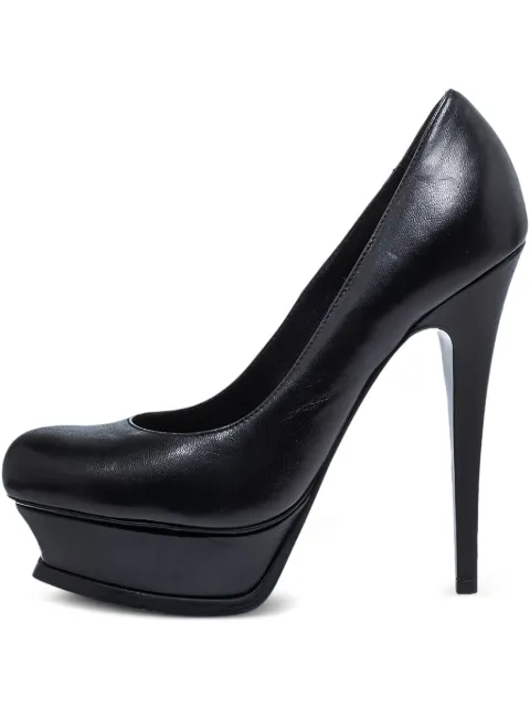 Saint Laurent Pre-Owned 135mm Tribute platform leather pumps