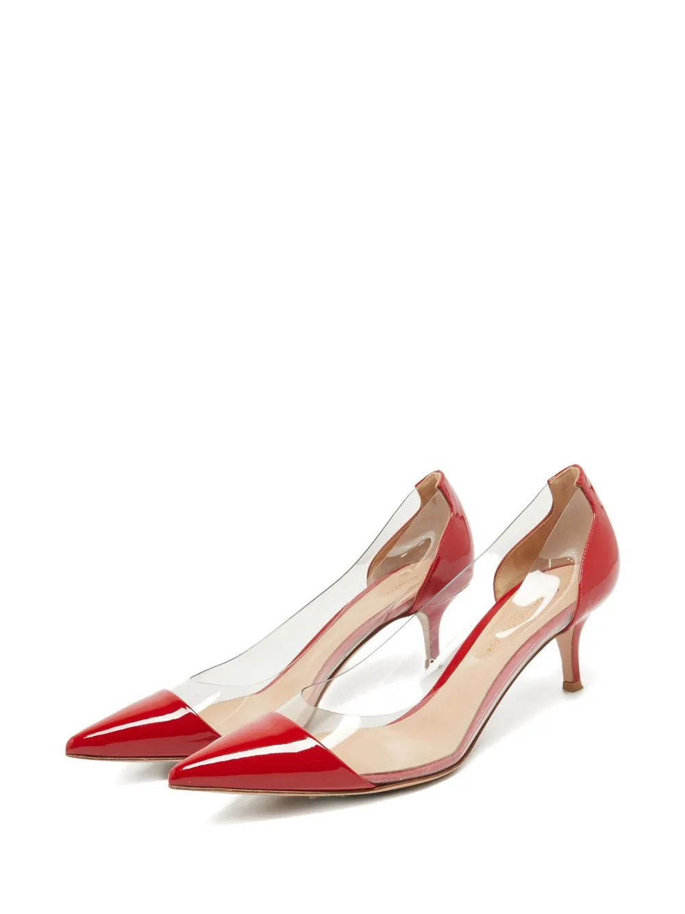 Gianvito Rossi pre-owned 60mm patent leather clear-panel pumps | Image 2