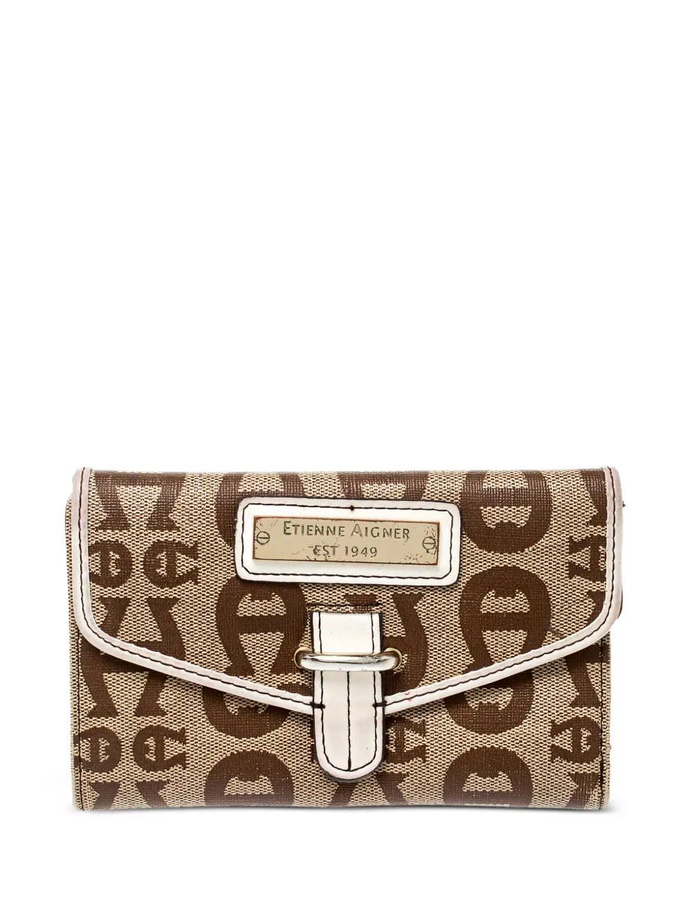 pre-owned monogram clasp wallet