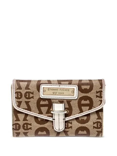 Aigner Vintage pre-owned monogram clasp wallet