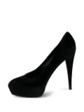 Saint Laurent Pre-Owned 135mm suede platform pumps - Black