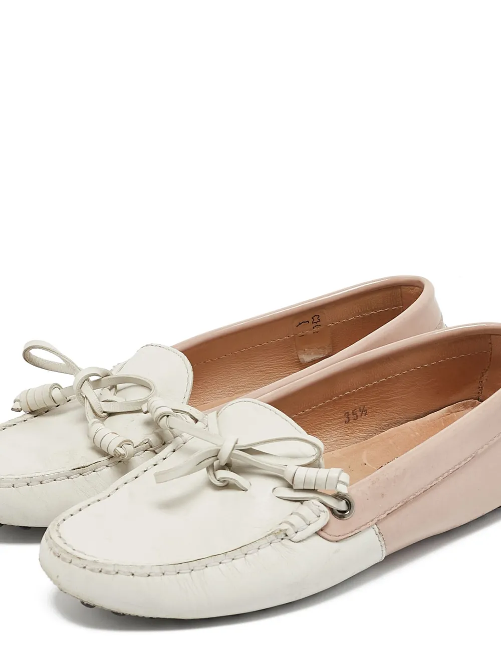 Tod's Vintage Pre-owned Gommino tweekleurige loafers - Roze