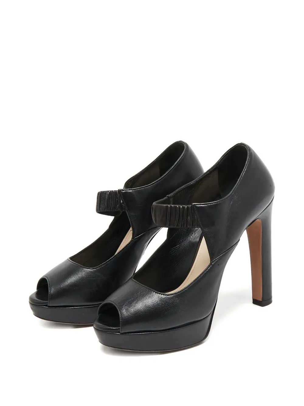 Prada Pre-Owned 120 mm pumps met open neus - Zwart