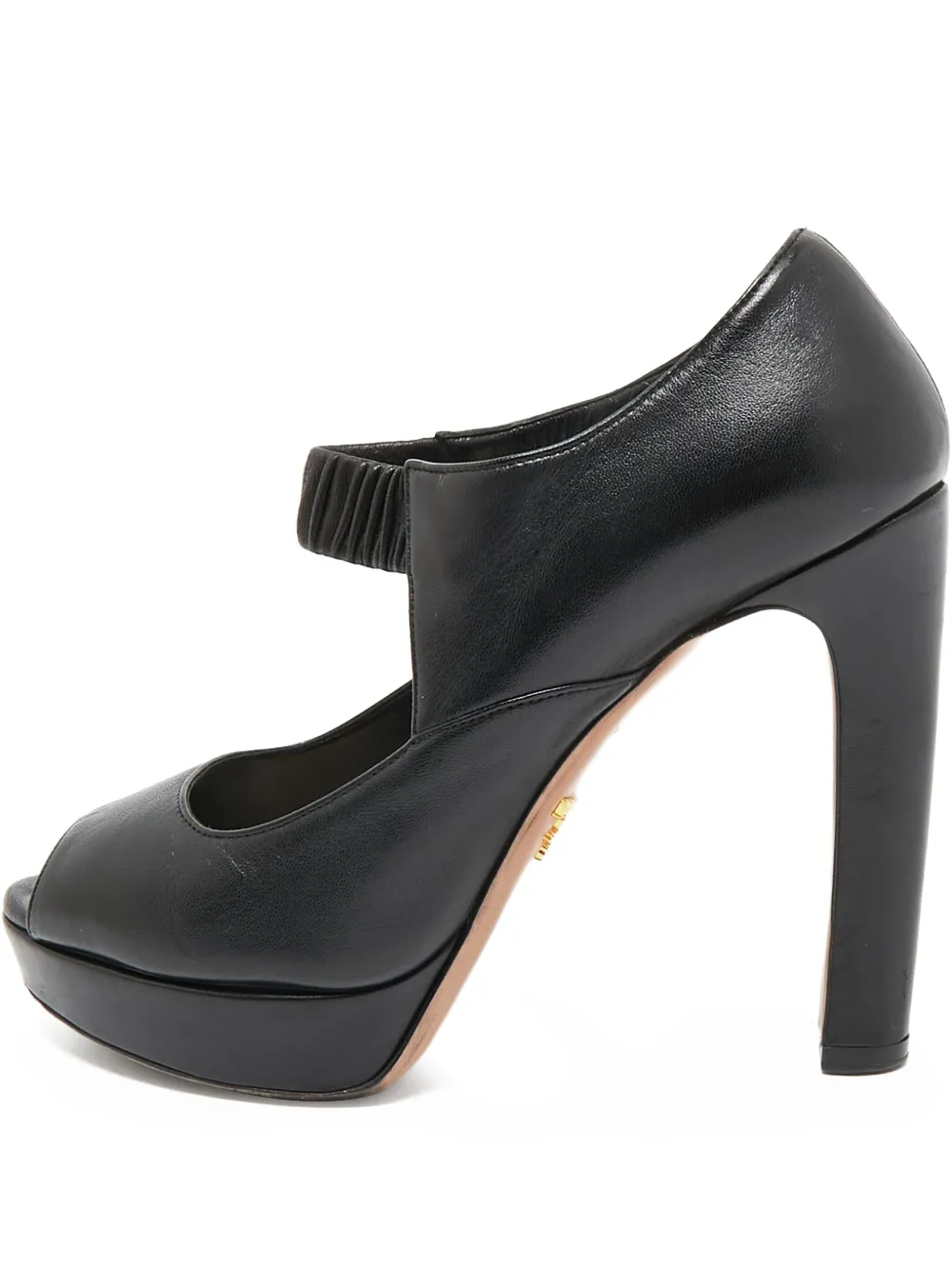 Prada Pre-Owned 120mm peep-toe pumps - ブラック Prada Pre-Owned 120mm peep-toe pumps - ブラック