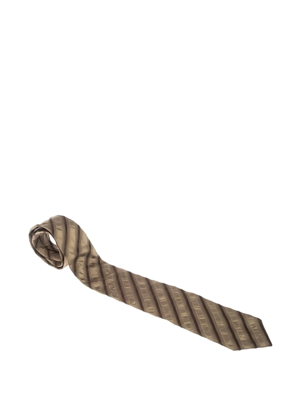 pre-owned diagonal-stripe silk tie