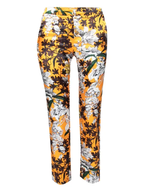 MSGM floral-print straight-leg trousers