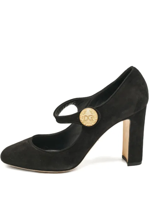 Dolce & Gabbana Pre-Owned 100mm suede mary-jane pumps
