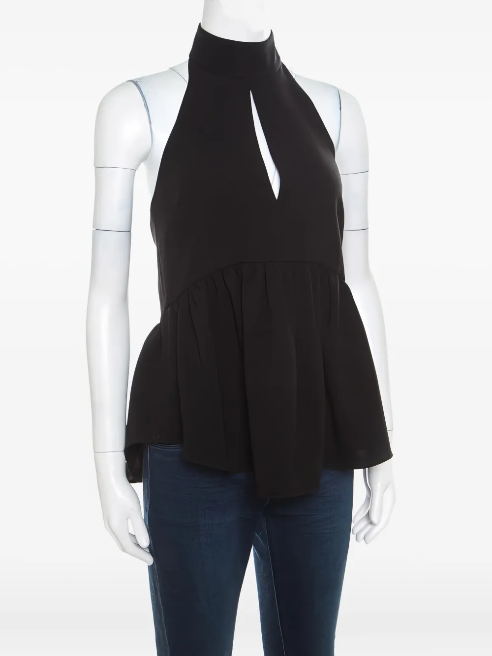 Elizabeth and James halterneck peplum top | Image 2