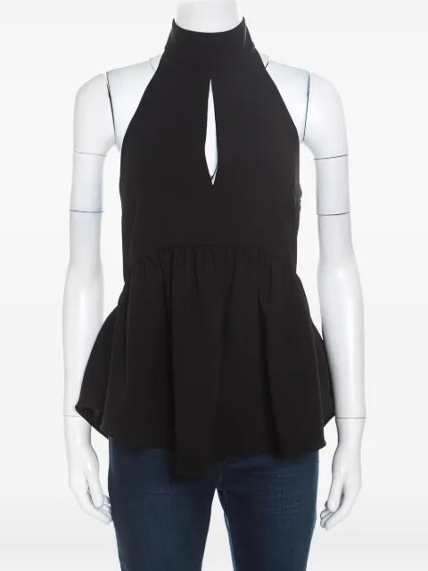 Elizabeth and James halterneck peplum top