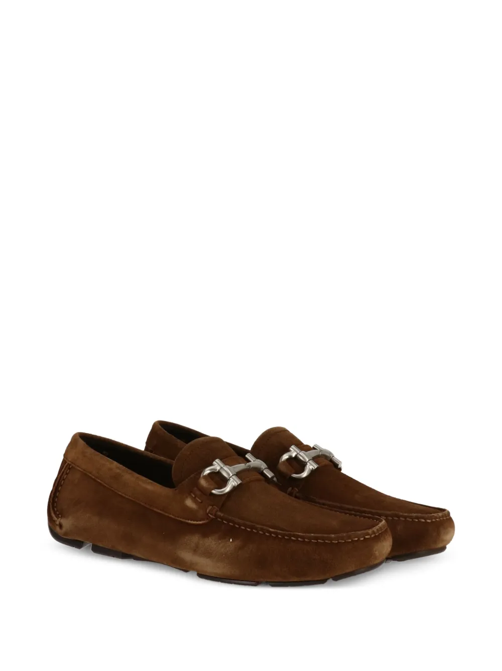 Ferragamo suede loafers Brown