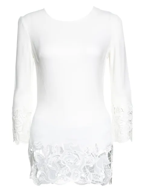 Ermanno Scervino Vintage top de encaje floral de archivo