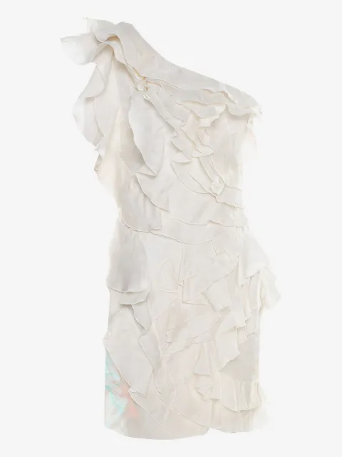 Isabel Marant Vintage ruffled one-shoulder dress