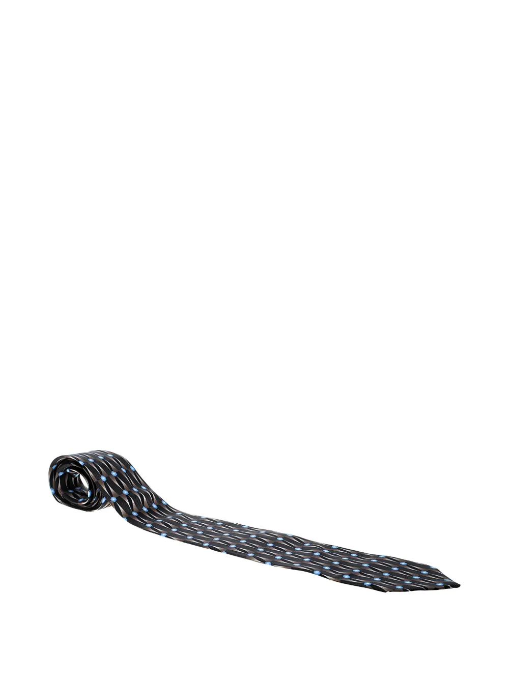 geometric-floral silk tie