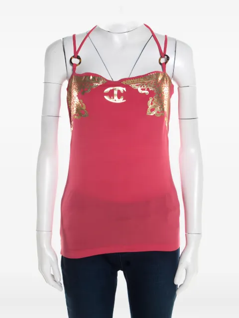 Just Cavalli Vintage logo-print top