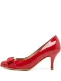 Ferragamo Pre-Owned 80mm Carla Vara patent-leather pumps - Red