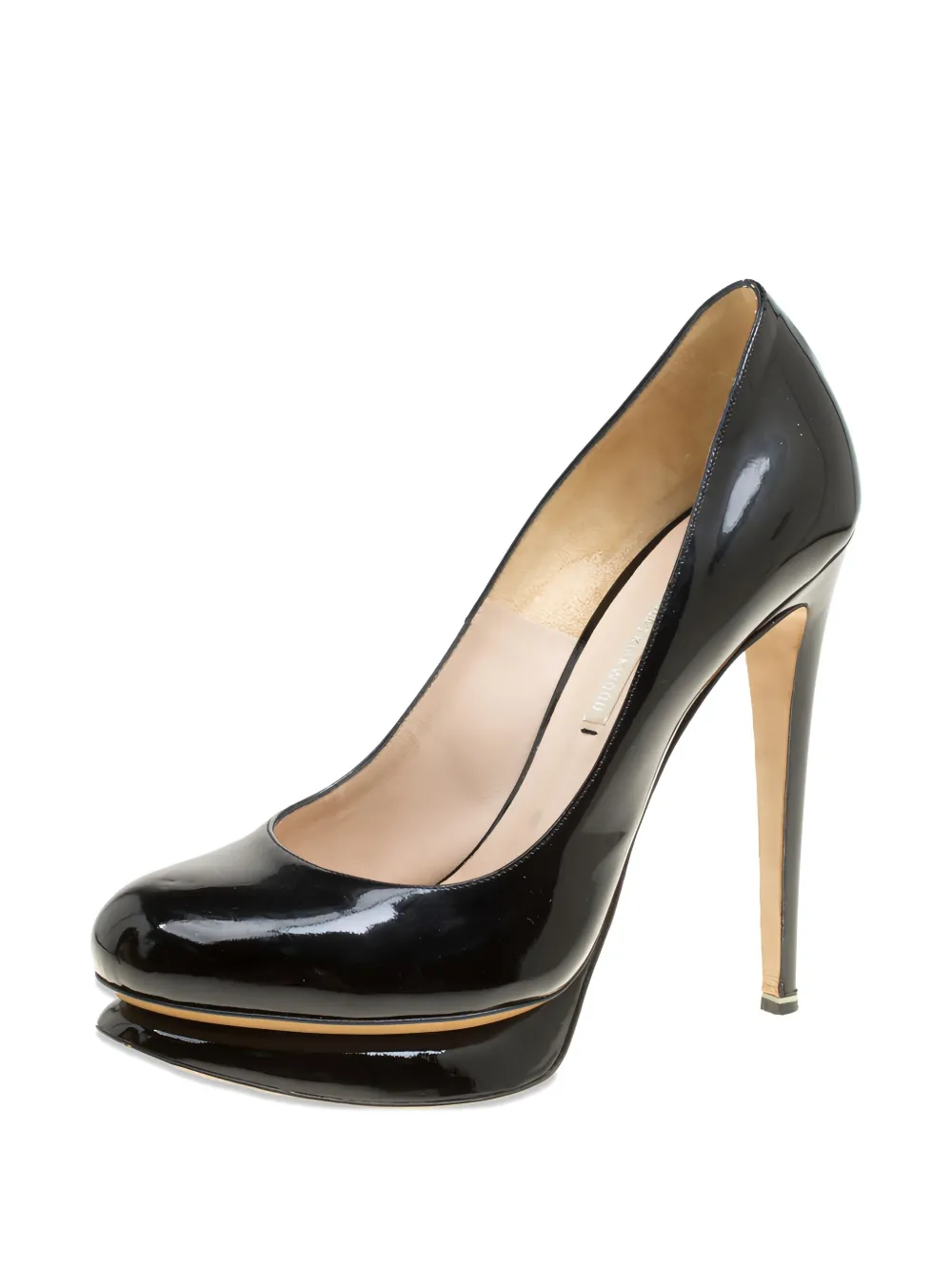 Nicholas Kirkwood 135 mm leren pumps met hak - Zwart