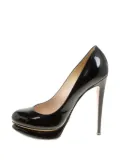 Nicholas Kirkwood 135mm leather heeled pumps - Black