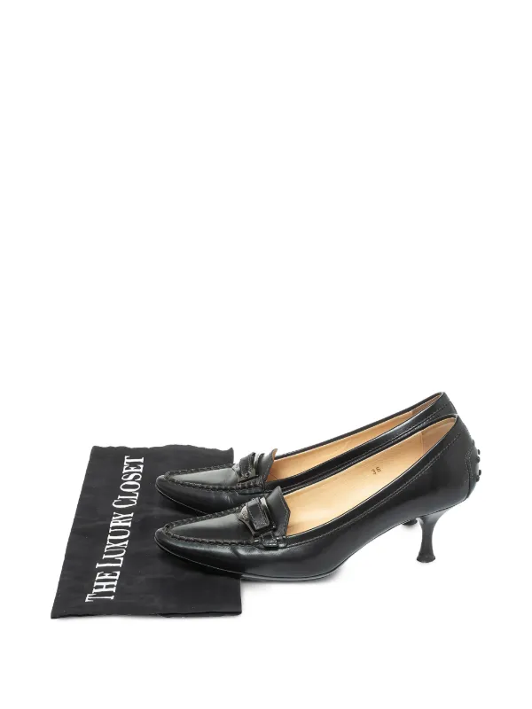 Tod's Vintage ポインテッドトゥ パンプス | ブラック | FARFETCH JP