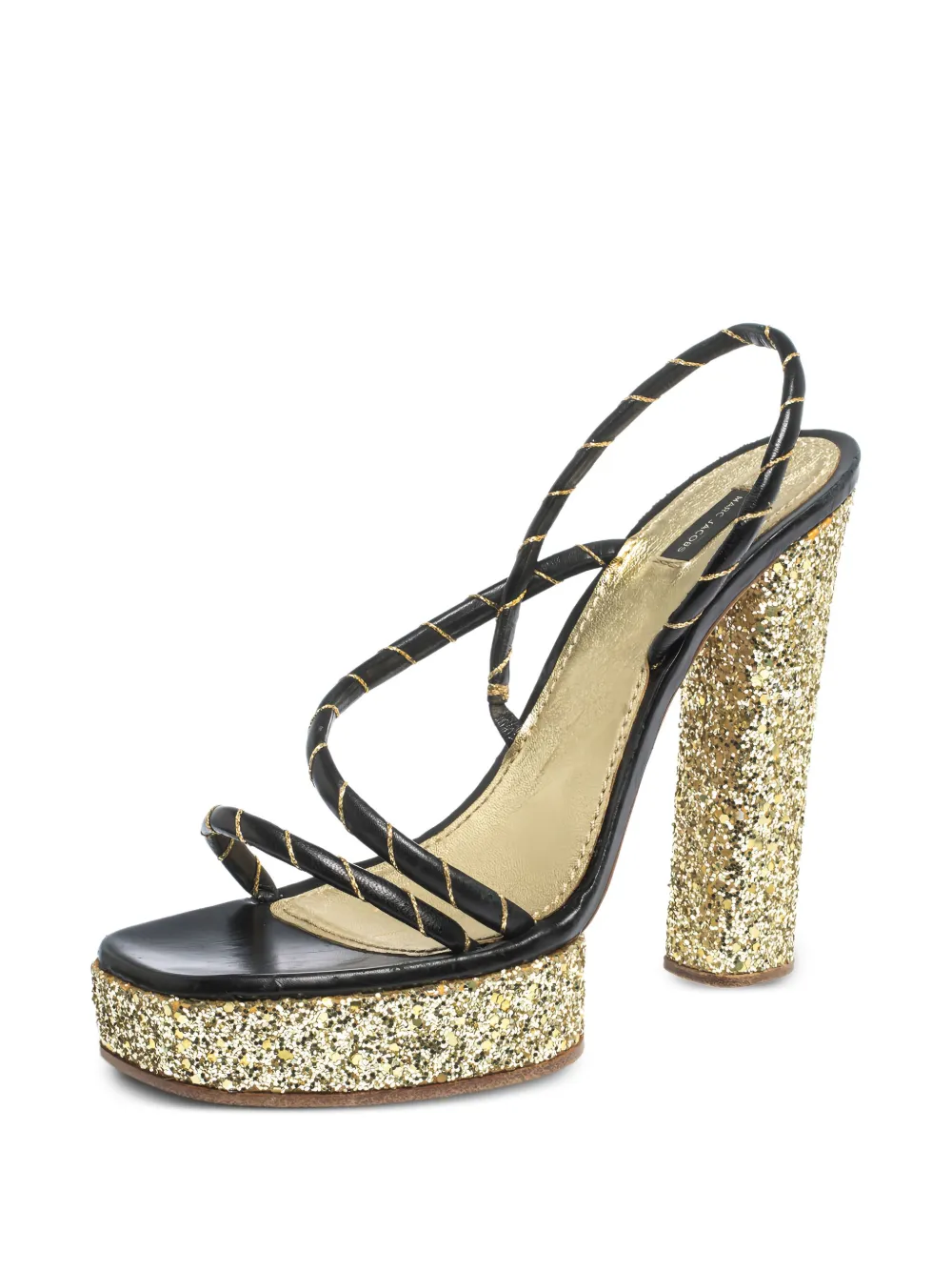 Marc Jacobs Vintage pre-owned 140mm glitter-embellished platform sandals | Image 2