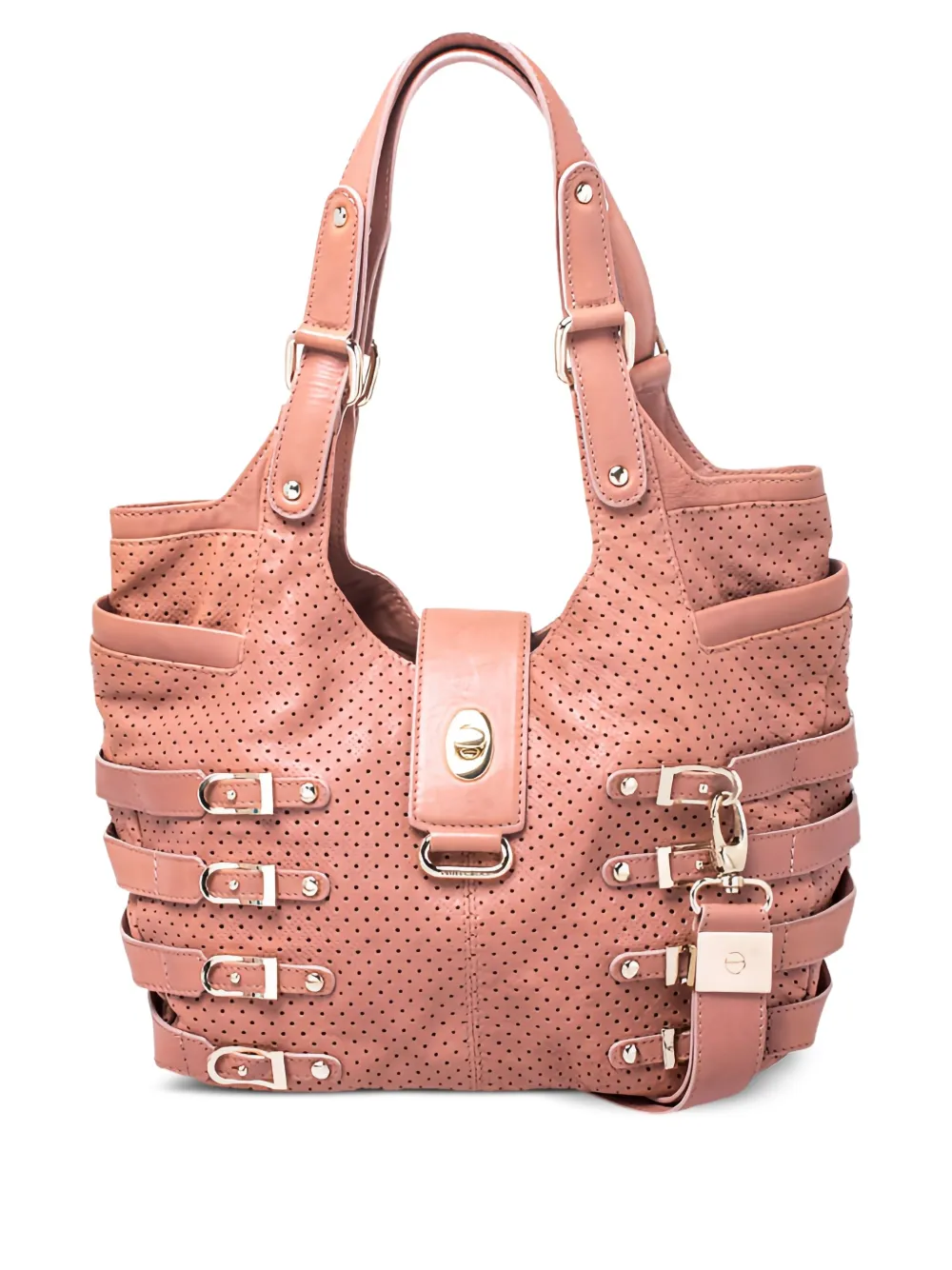 perforated shoulder bag