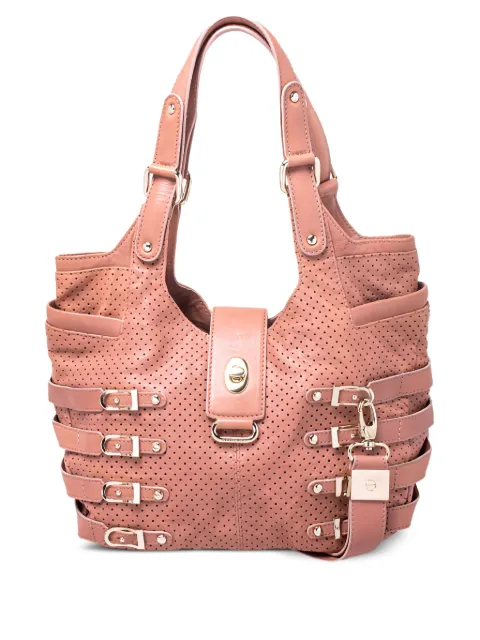 Jimmy Choo Pre-Owned 퍼포레이티드 숄더 백