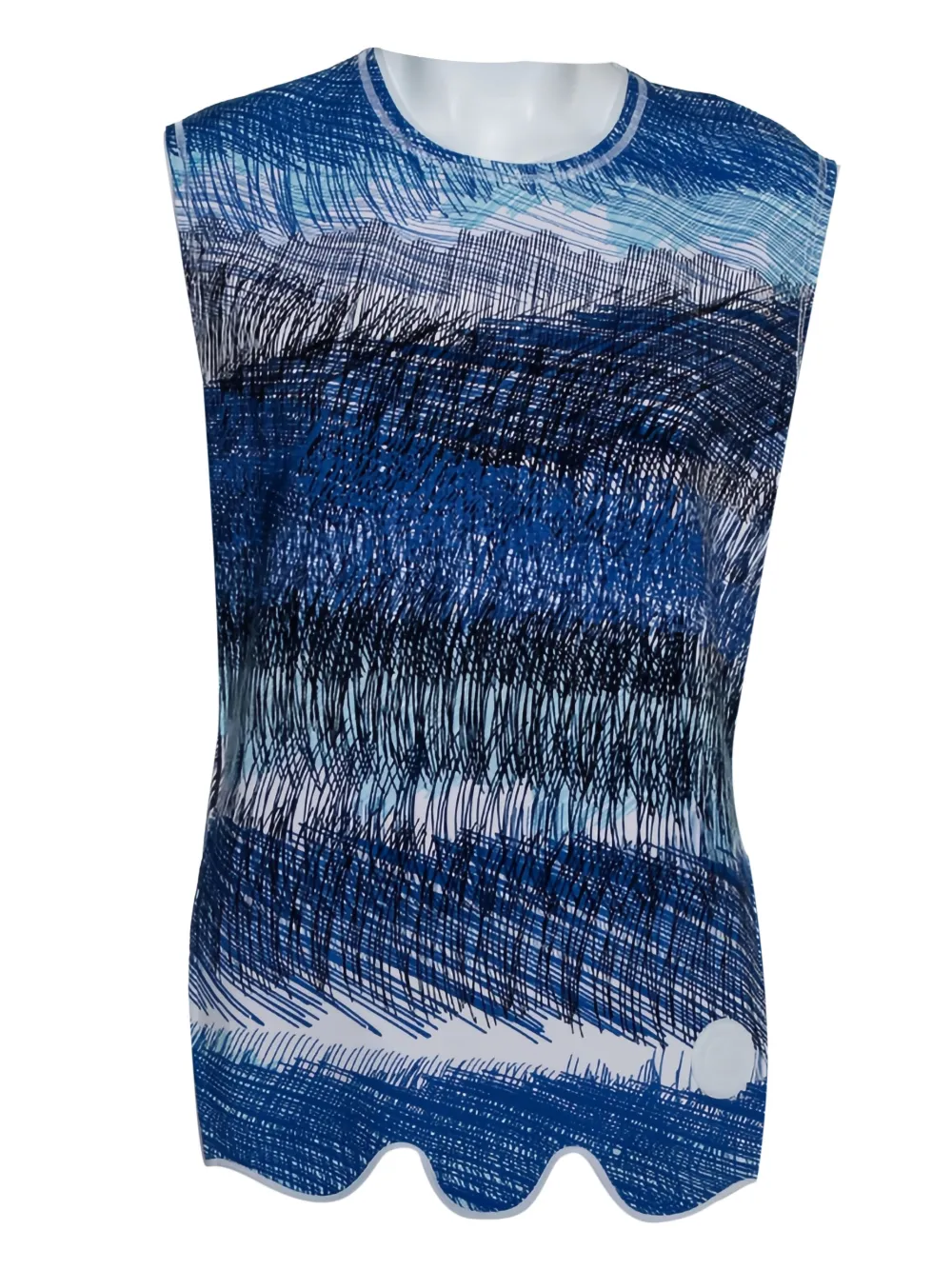 Kenzo Pre-Owned Pullunder mit abstraktem Print | Blau | Image 1