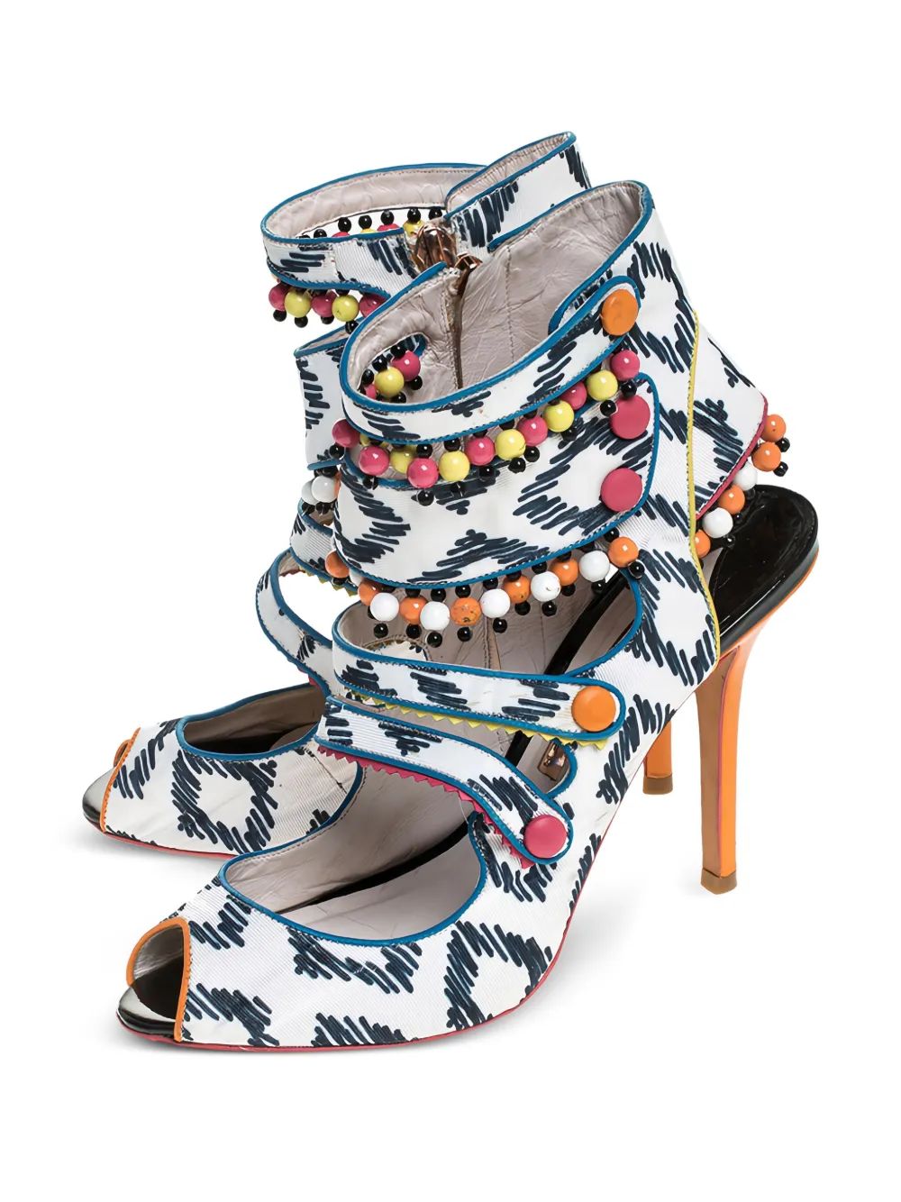 Sophia Webster 110mm beaded caged sandals | Image 2