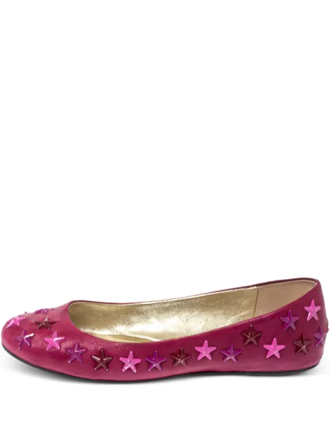 Jimmy Choo Pre-Owned star-embellished ballet flats