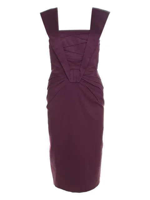 Escada Pre-Owned cotton midi dress