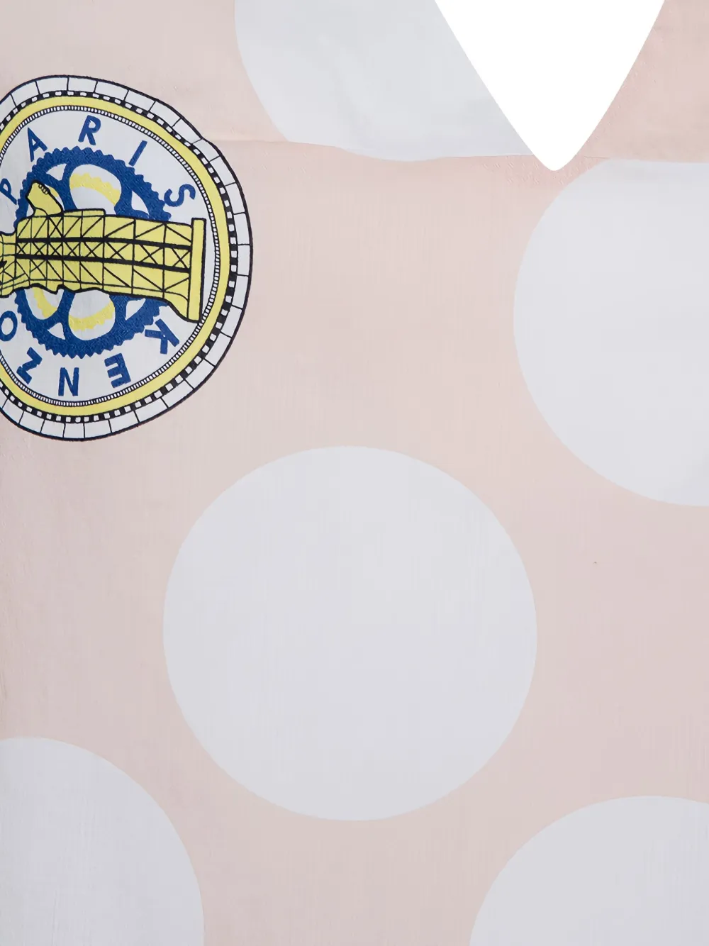 Pre-owned Kenzo Polka Dot-print T-shirt In Neutral