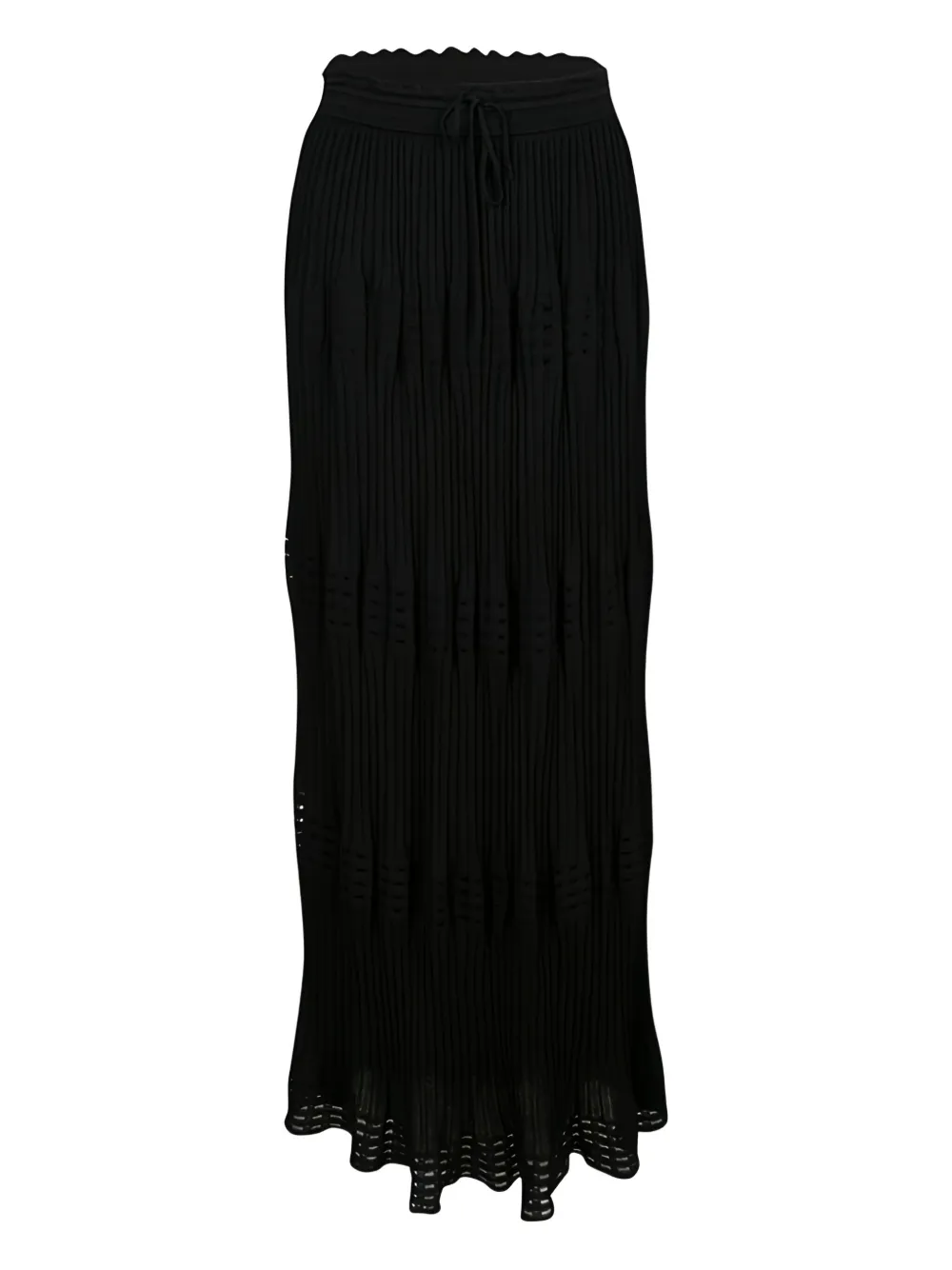 Missoni Pre-Owned cotton-blend knitted skirt | Black | Image 1