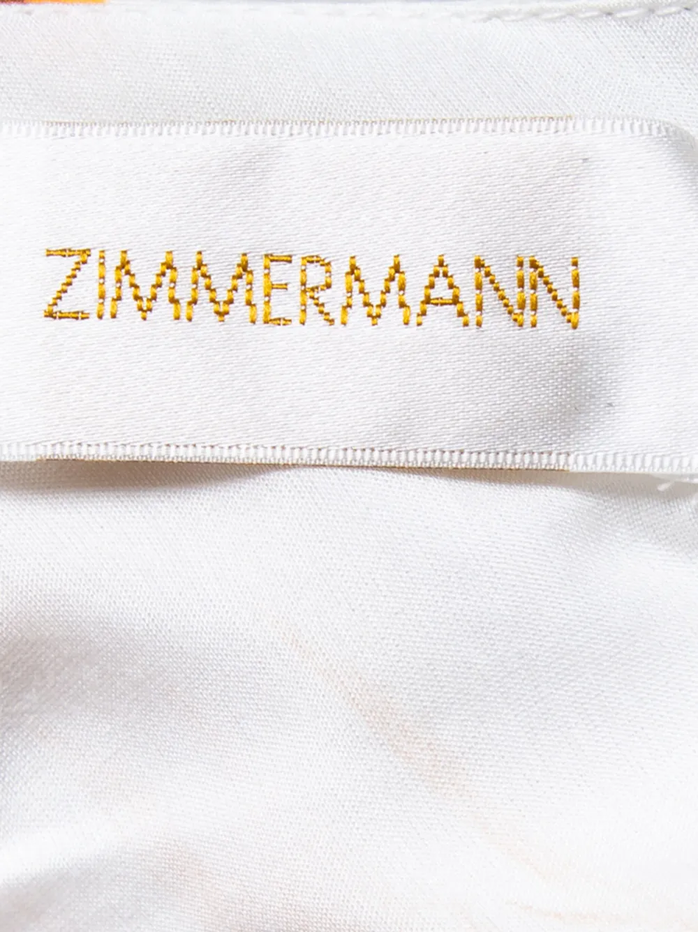 Pre-owned Zimmermann Floral-print Top In White