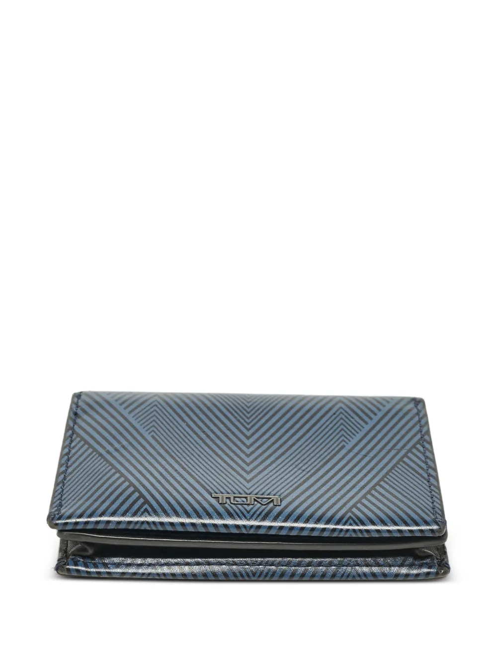 Tumi chevron leather cardholder - ブルー Tumi chevron leather cardholder - ブルー