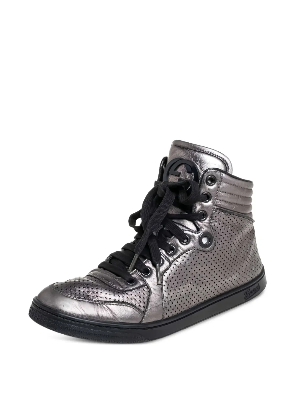 Gucci Pre-Owned Geperforeerde sneakers - Metallic