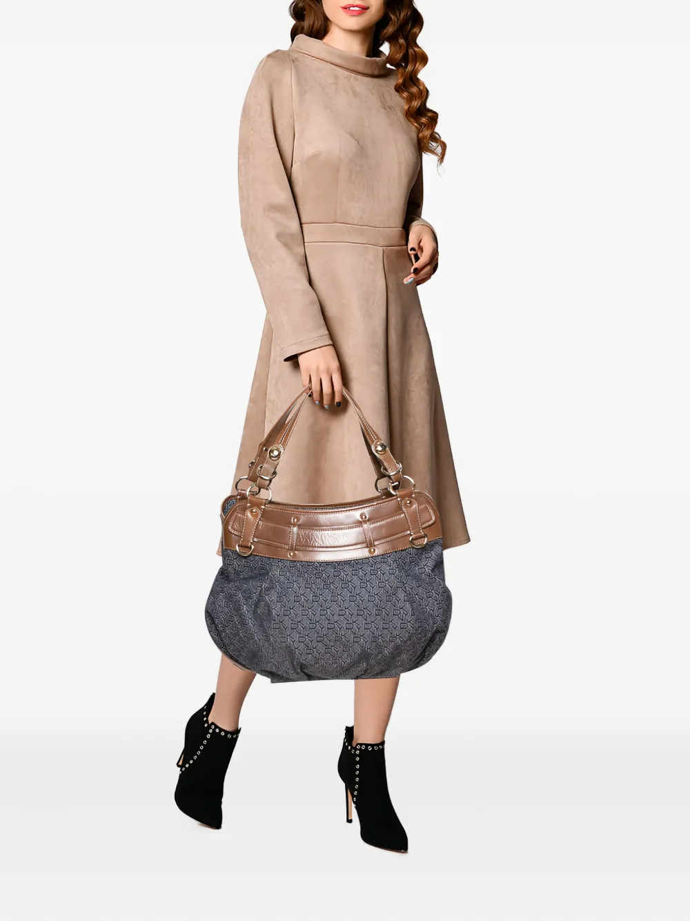 leather monogram tote bag